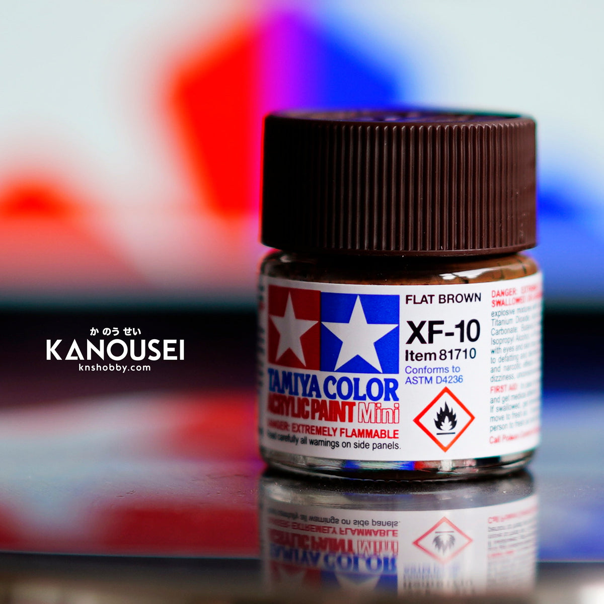 Vendita Tamiya Colore Acrilico Opaco 10 Ml XF-24 DARK GREY - Foto 2