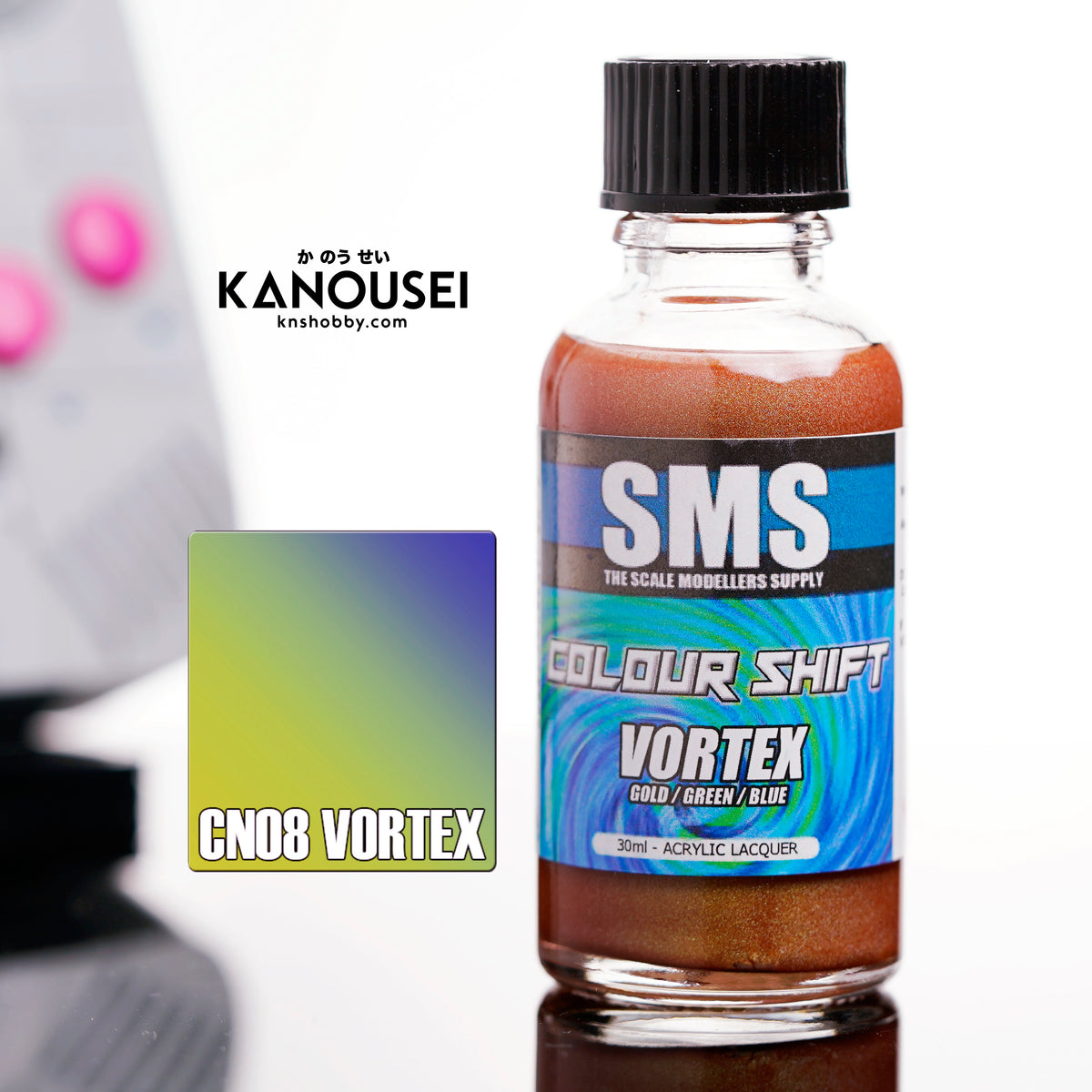 KNS Hobby - CN08 Colour Shift VORTEX (gold/green/blue) 30ml – KANOUSEI ...
