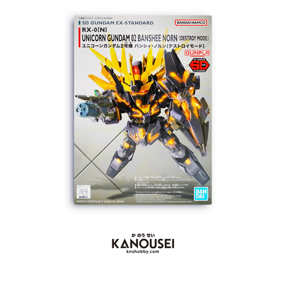 SD Ex-Standard Unicorn Gundam Banshee Norn Model Kit - Easy Build Destroy Mode Figure