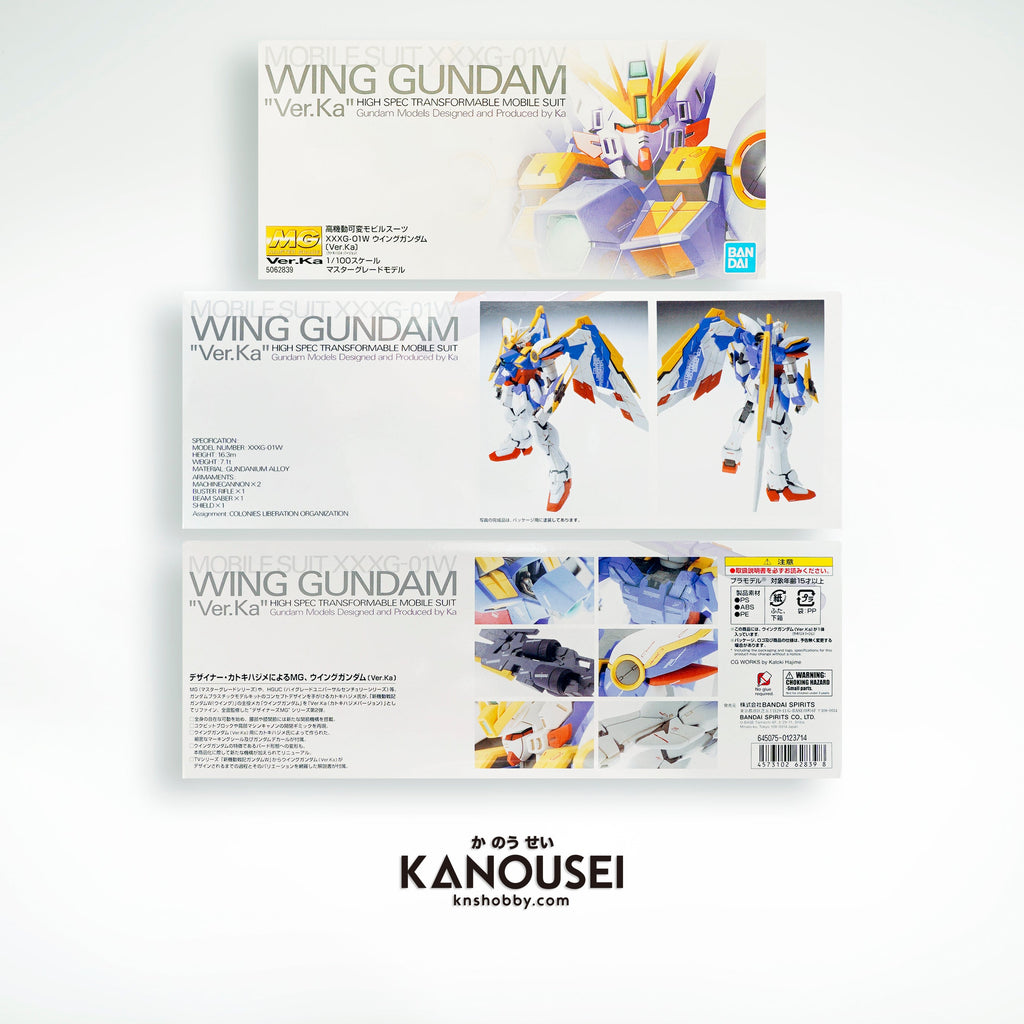 Bandai MG 1/100 Mobile Suit XXXG-01W Wing Gundam Version Ka