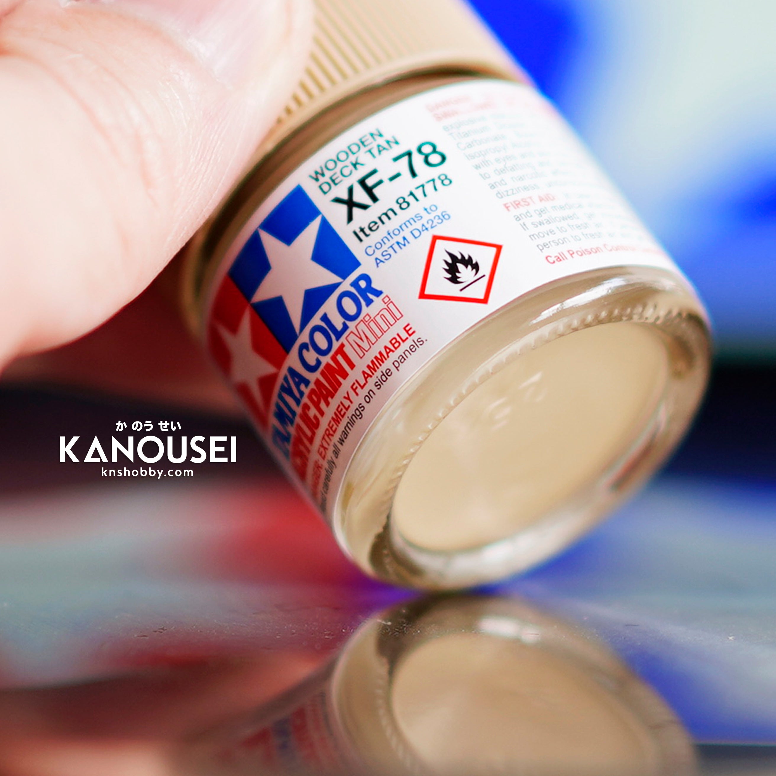 Tamiya Acryl Mini XF-55 Deck Tan - 10ml Wasbare Modelverf Voor Professionele Afwerking