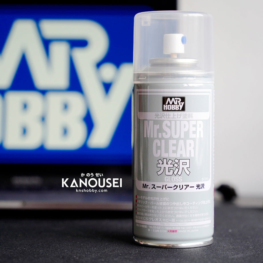 KNS Hobby - Mr SUPER CLEAR B-513 GLOSS SPRAY (170ML) – KANOUSEI HOBBY