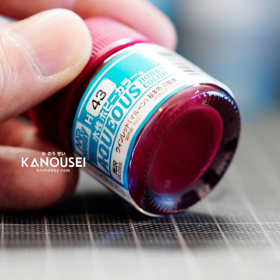 KNS Hobby - MR. HOBBY AQUEOUS HOBBY COLOR H-043 WINE RED GLOSS