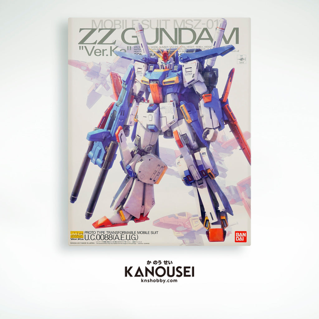 Bandai MG 1/100 Mobile Suit MSZ-010 ZZ Gundam Version Ka
