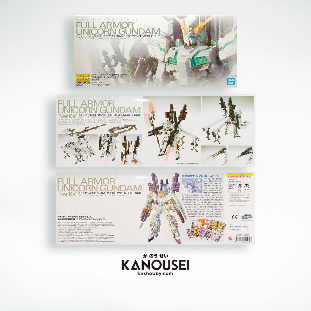 Bandai MG 1/100 Mobile Suit RX-0 Full Armor Unicorn Gundam Version Ka